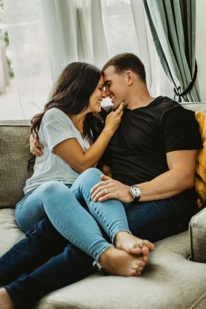 Picturesque couple photography session in a peaceful forest in North Haven, CT