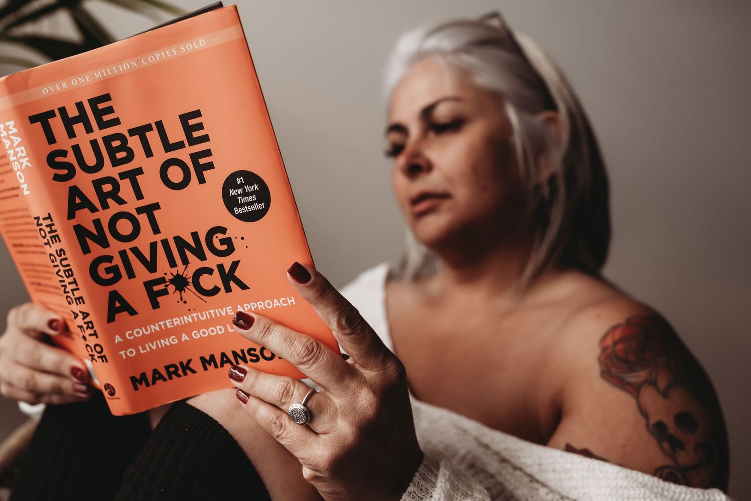 the subtle art of not giving a fuck portrait