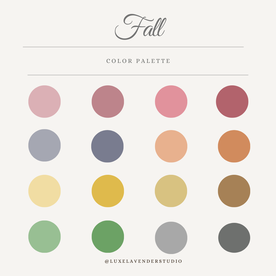 Fall color palette on what to wear photo session
