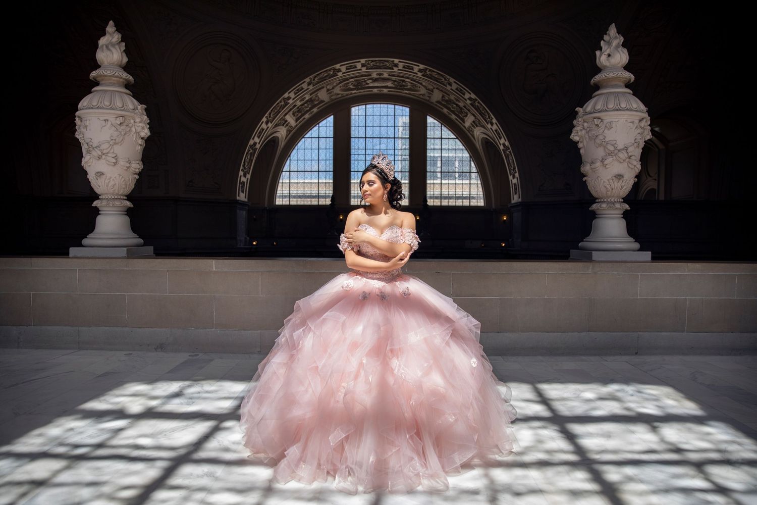 Luxury quinceañera photography in Sacramento CA with elegant, magazine-style portraits
