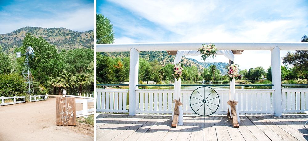Springville Central Valley california barn wedding ceremony