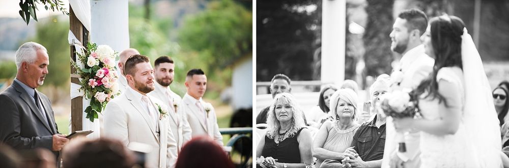 Springville Central Valley california barn wedding ceremony
