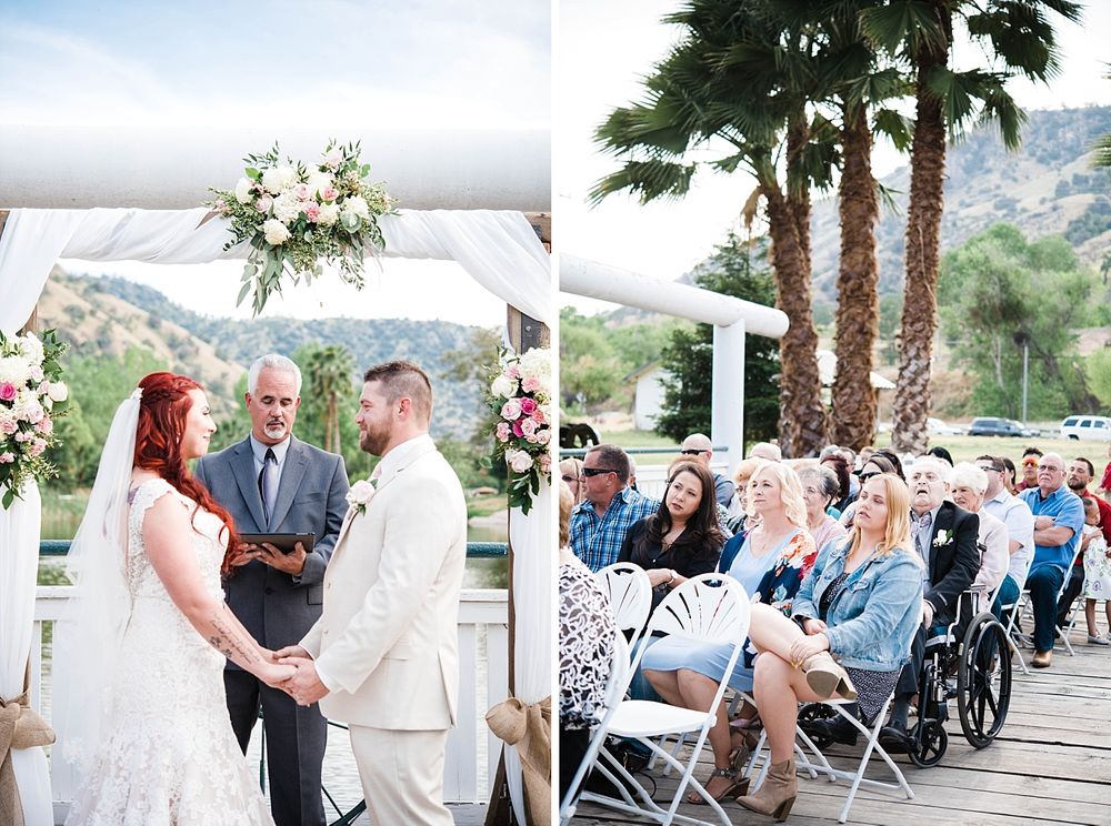Springville Central Valley california barn wedding ceremony