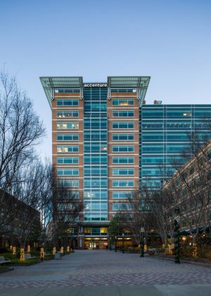 Cincinnati architectural photographer photo of exterior of Accenture Innovation Hub in Atlanta Georgia