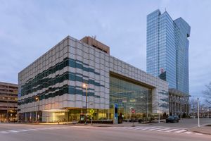 Cincinnati architectural photographer exterior photo of Cleveland Convention Center