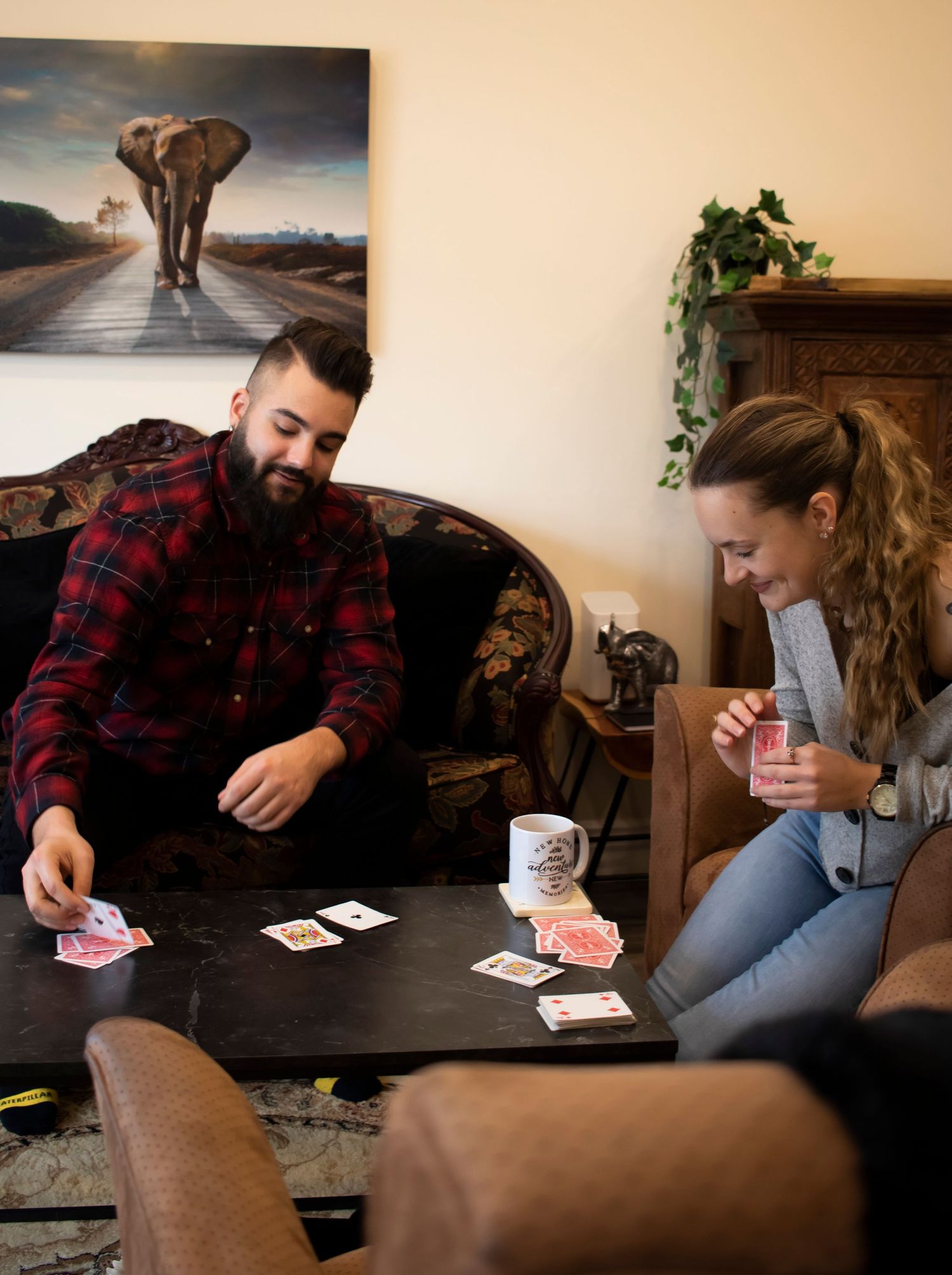 A couple playing cards