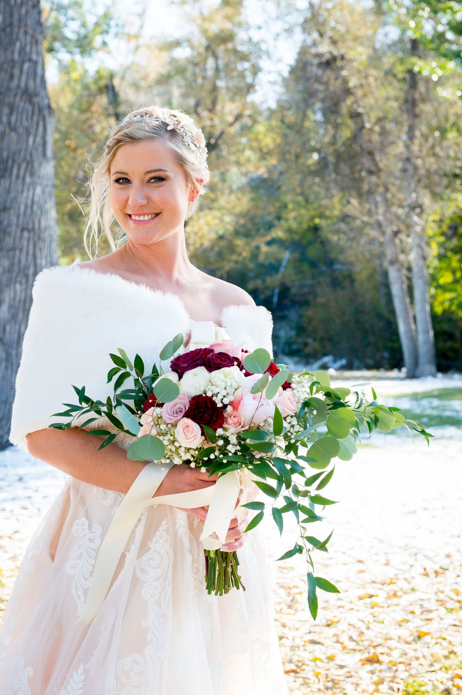 Radiant Bride in a beautiful natural setting