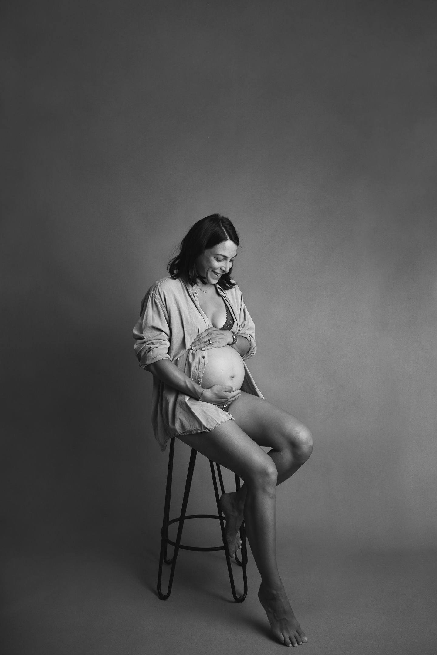 Séance photo studio, grossesse studio.