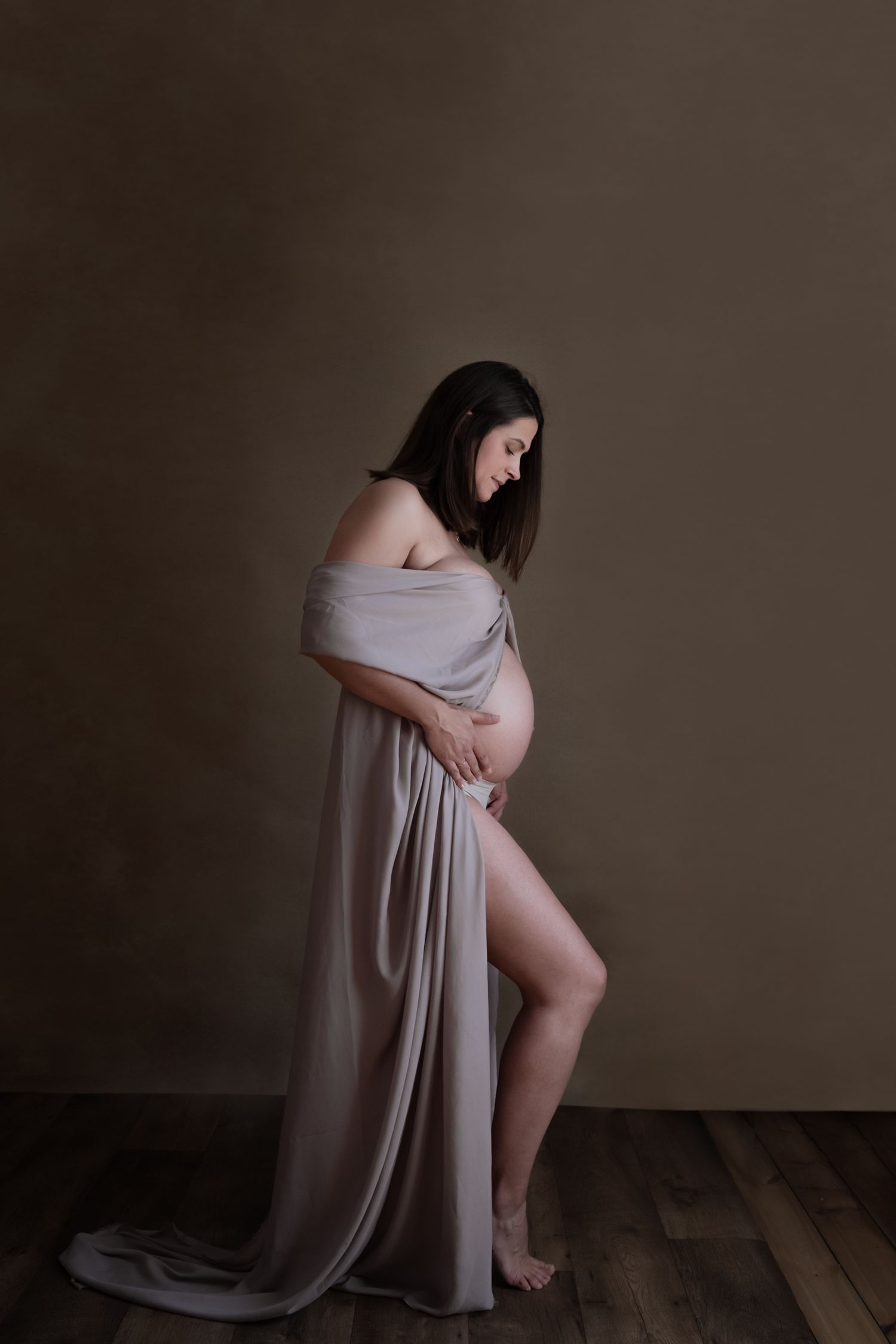 Séance photo studio, grossesse studio.