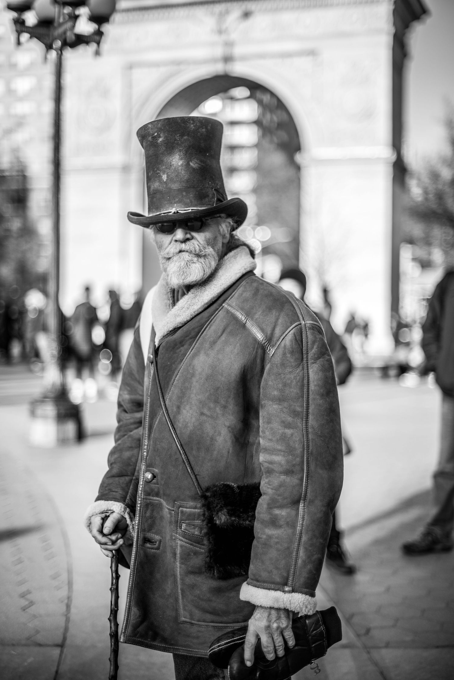 Vee Cord, Madd Hatter of NYC in Washington Square Park