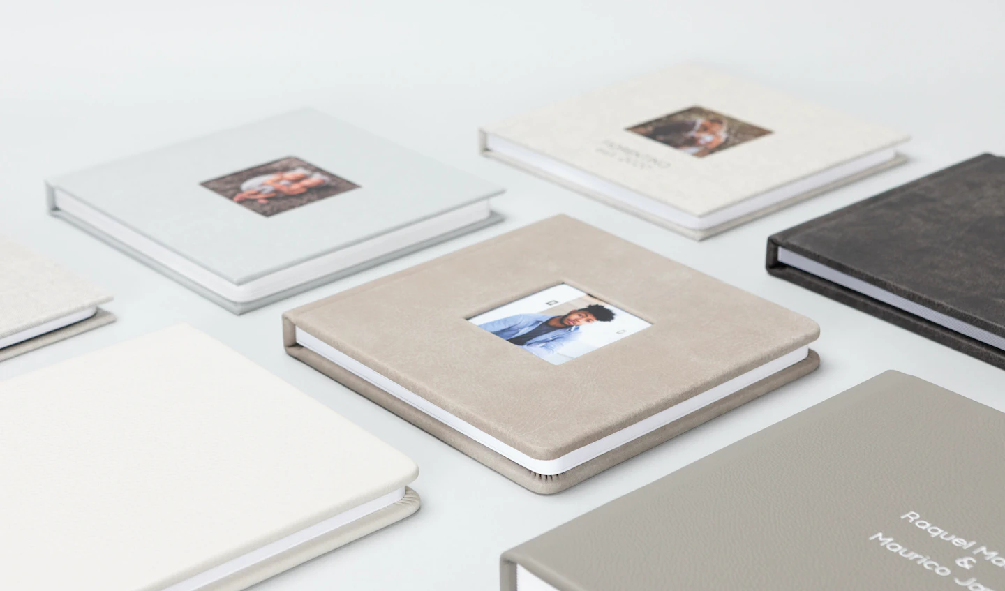 Photo album cover color options.