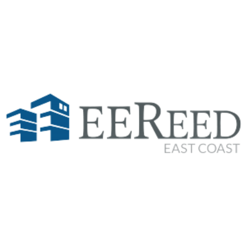 EE Reed East Coast company logo with blue building icon and gray text.