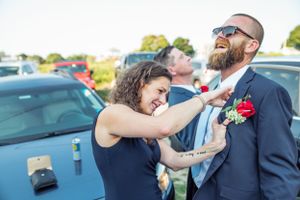 Maid of Honor and Best Man at Baisley Island Maine