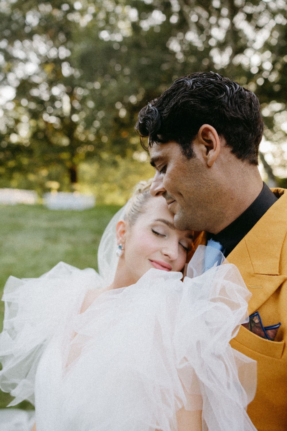 Sarah and Issaac's Berkshires Wedding Photography. Christina Karst Photography. Intimate Bride and Groom Portrait Inspo