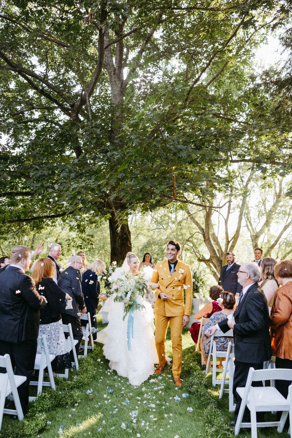 Sarah and Issaac's Berkshires Wedding Photography. Christina Karst Photography. Recessional Exit Inspiration