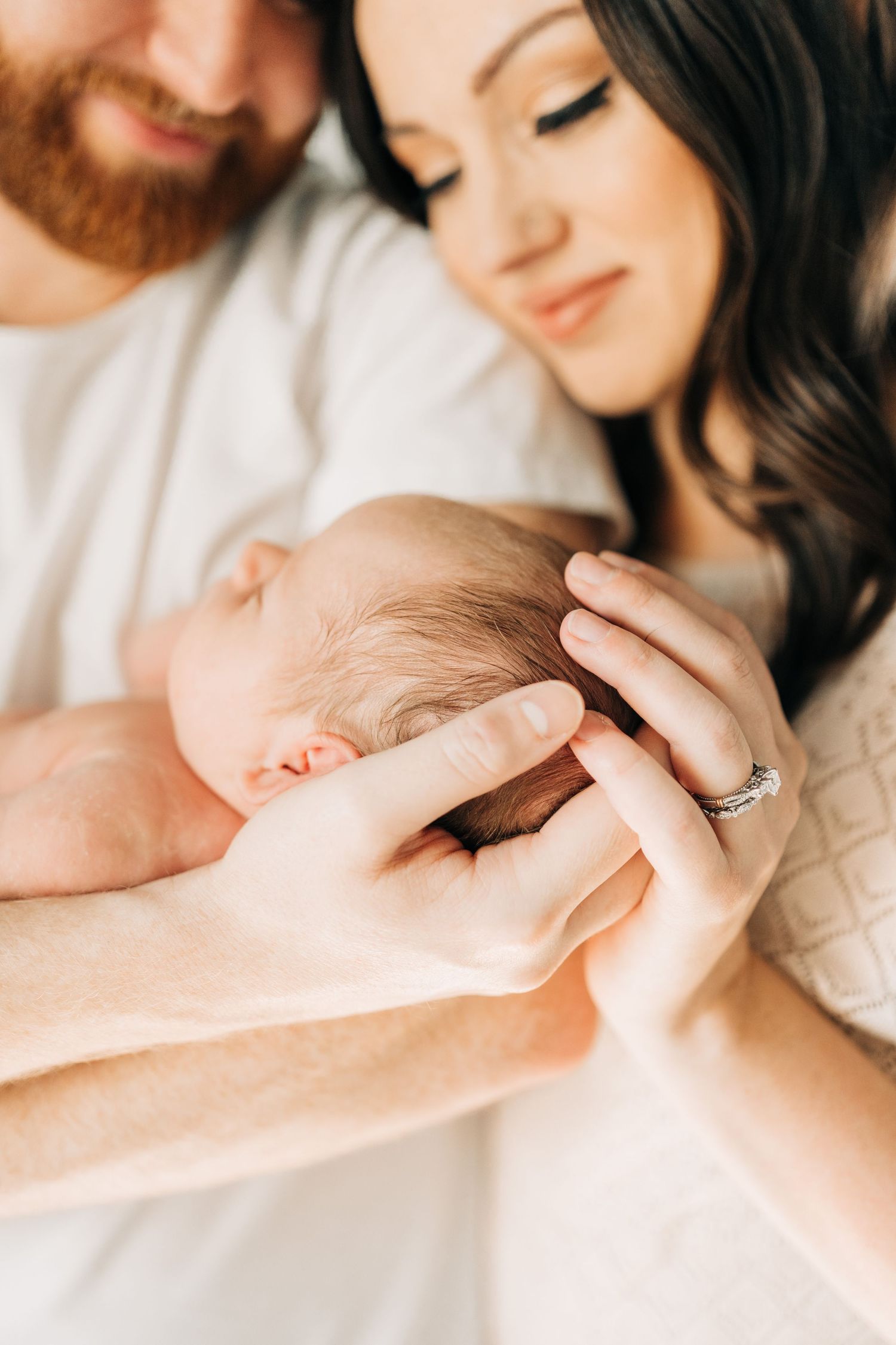 posing idea for newborn session in Dallas, TX