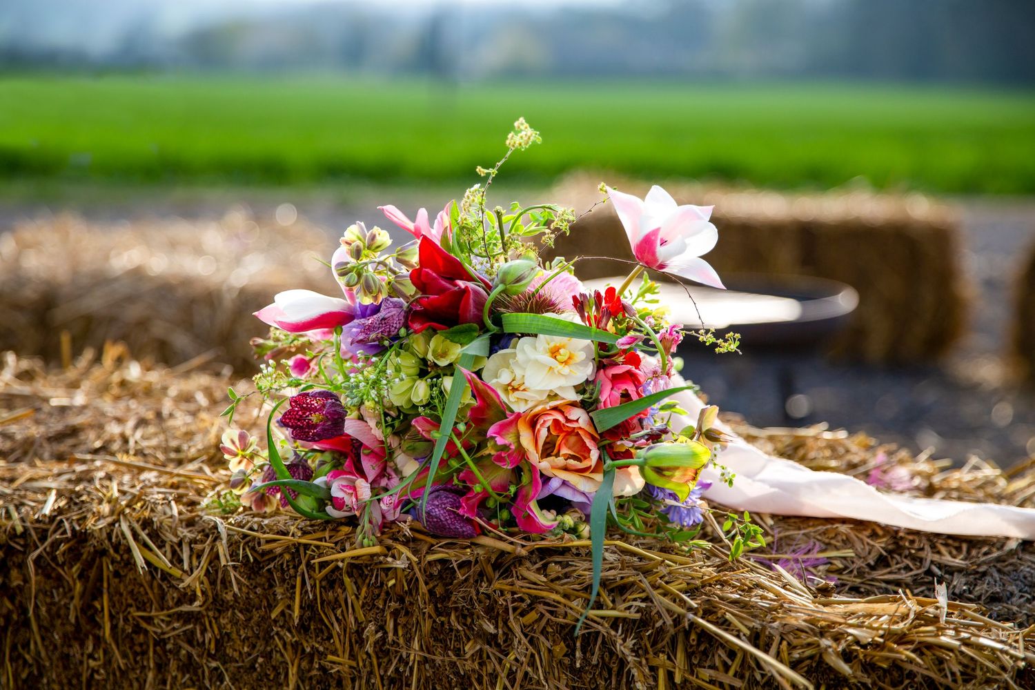 Bridal bouquet for wedding ceremony near Tidworth