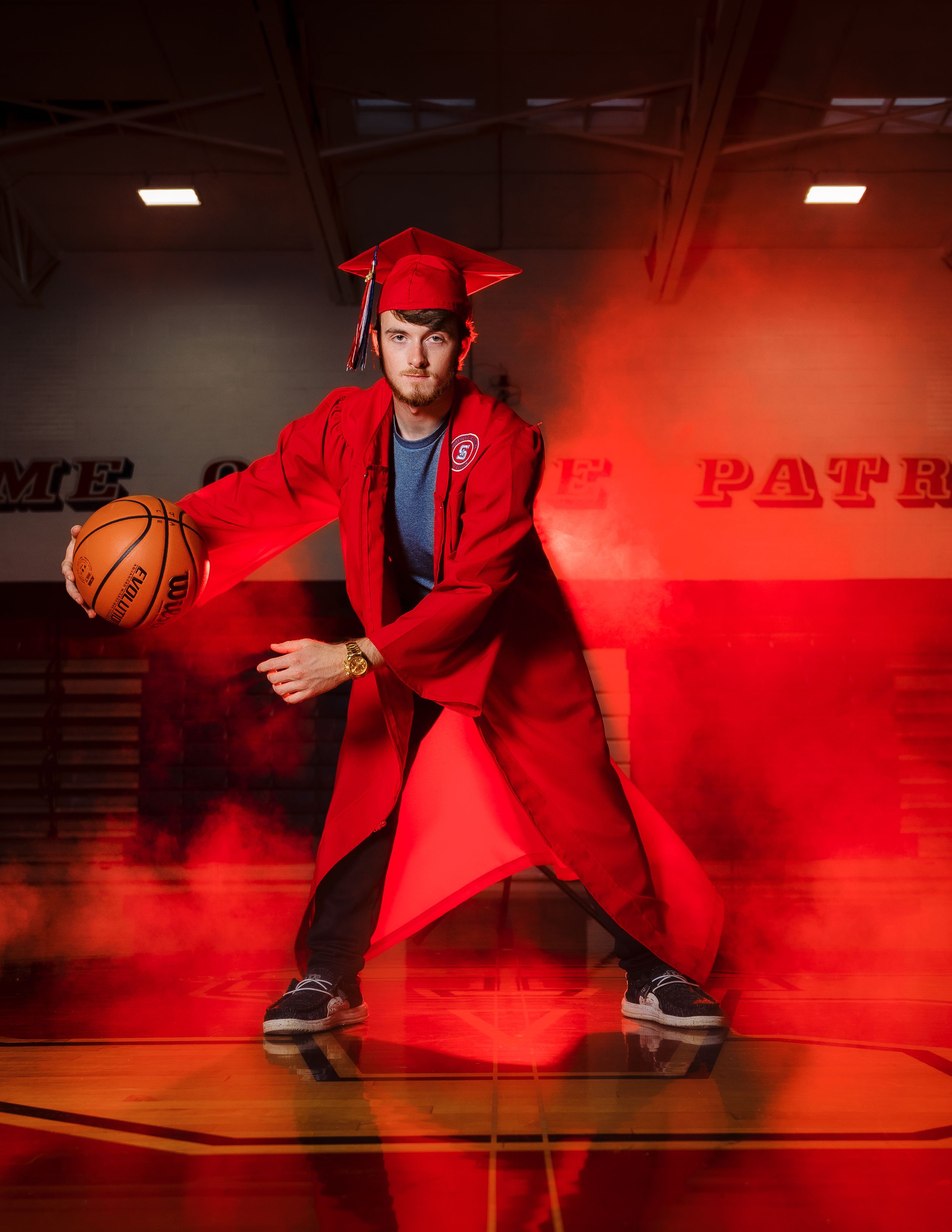 Basketball Senior Portrait by Alpha Collective Sports Photo & Film Co. Graham, North Carolina