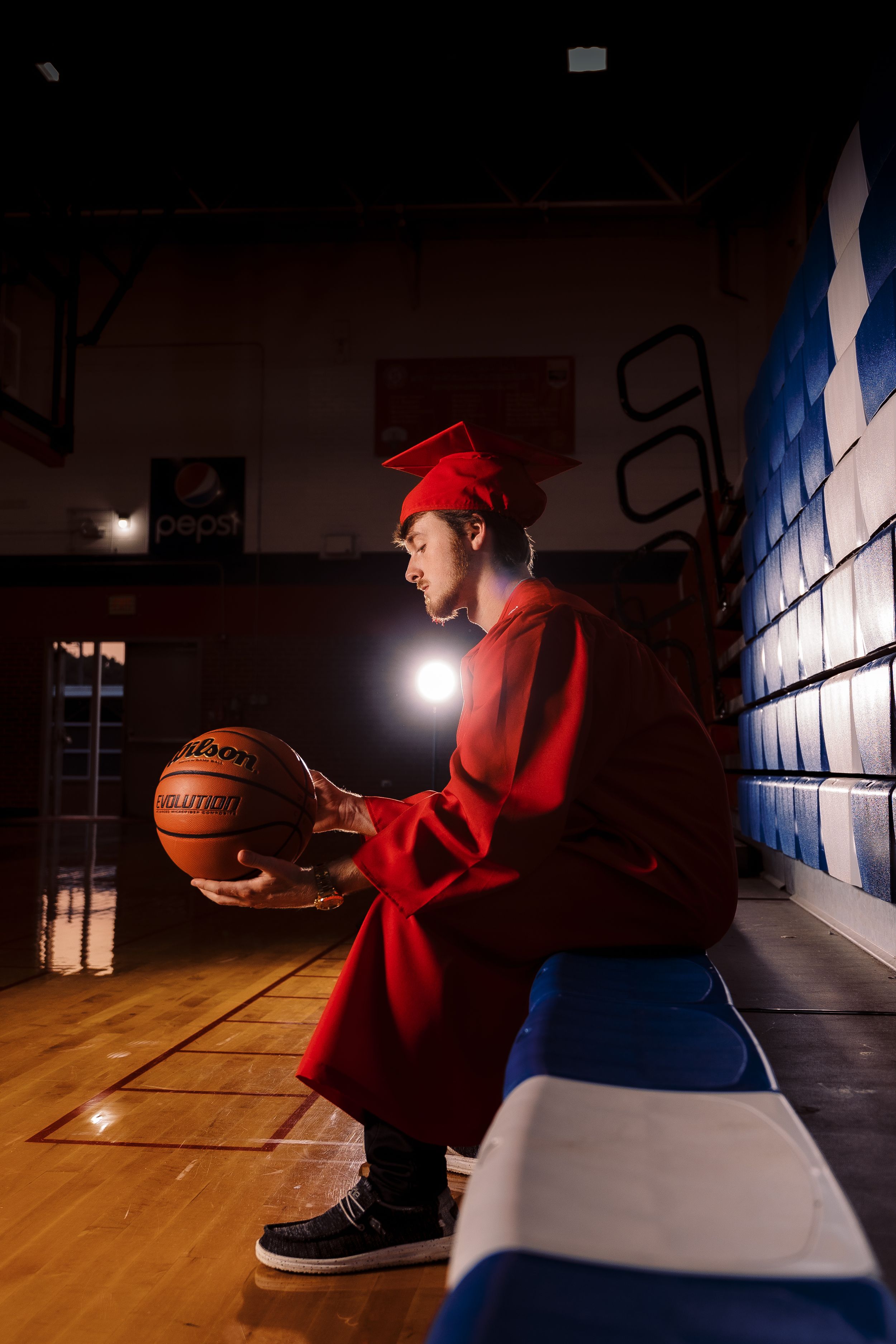 Basketball Senior Portrait by Alpha Collective Sports Photo & Film Co. Graham, North Carolina