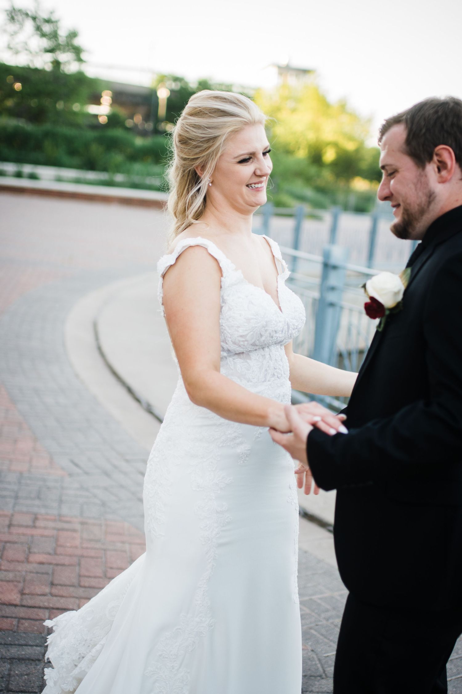 Coralville Iowa Wedding Couple Bride and Groom
