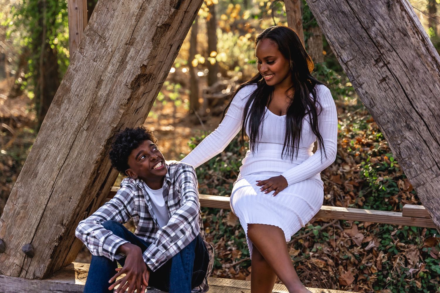 brother and sister portrait