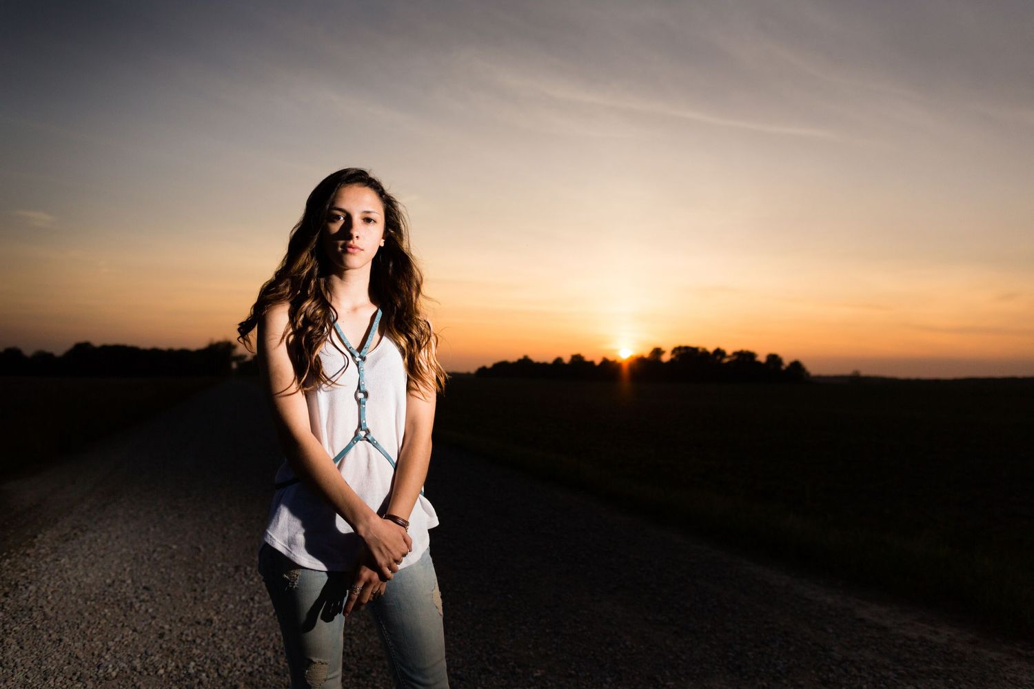 Zionsville senior takes senior pictures around Sheridan and farms