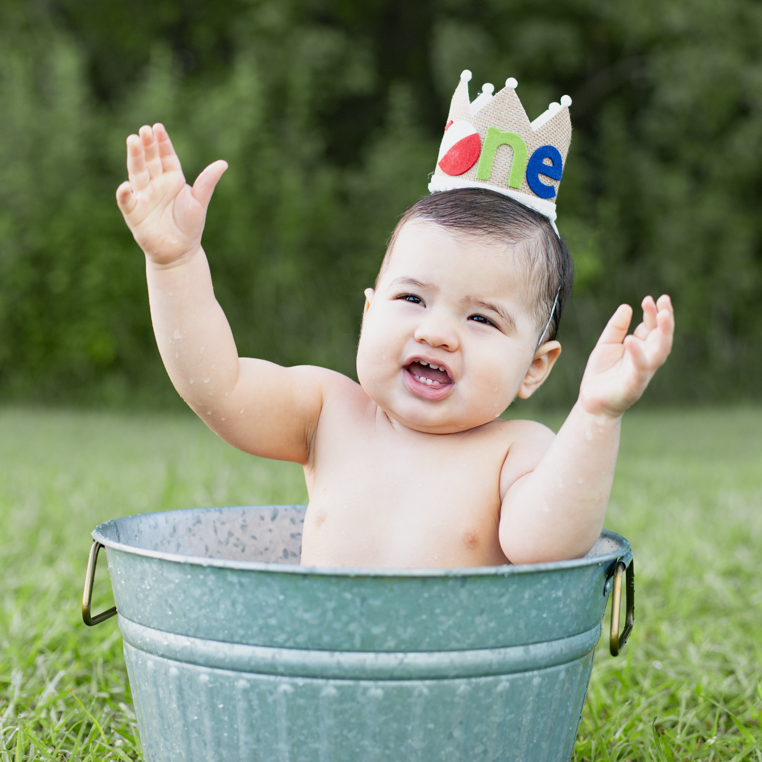 first birthday tiny tub photography portraits sienna tx