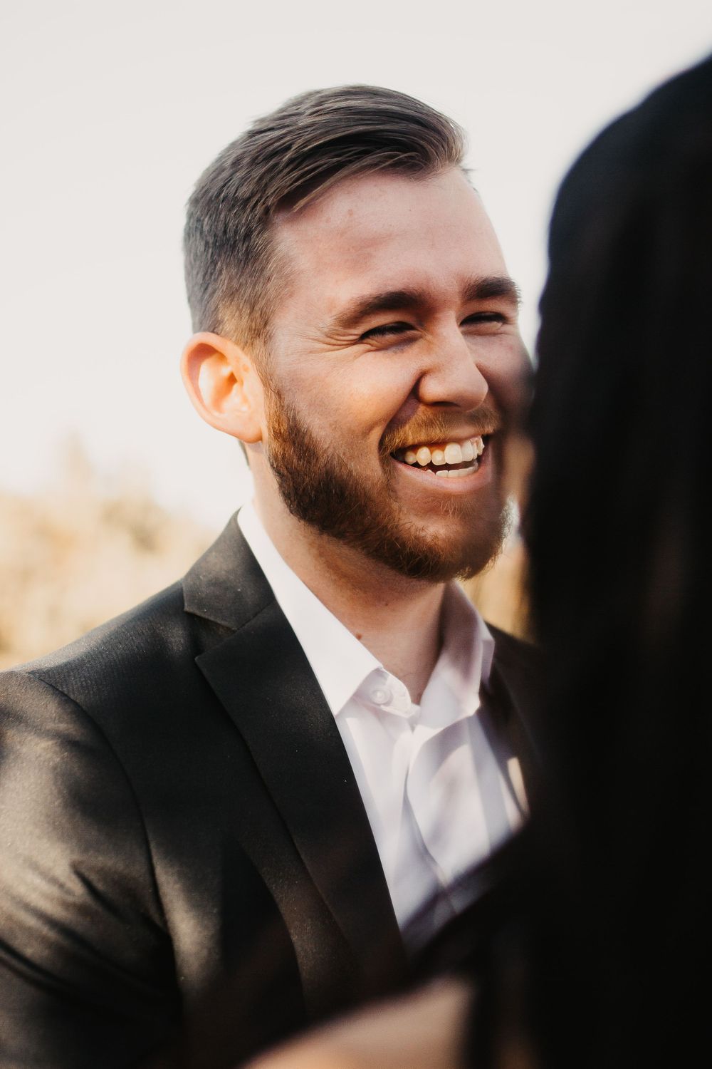 Candid reactions show pure joy during an outdoor proposal moment.