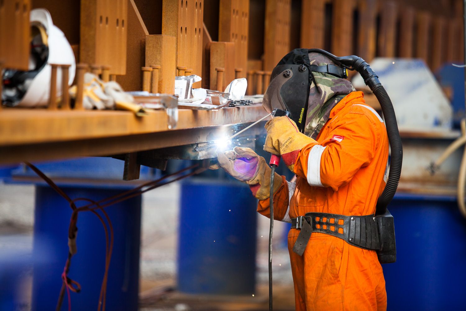 Construction railway bridge welding Manchester