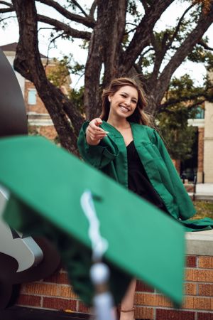 UNT Grad Portrait, taken by award-winning photographer Eric Aaberg Photography.