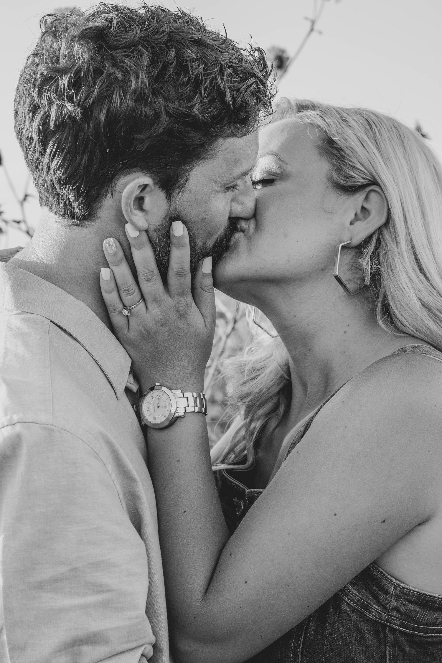 Couples Session in a Sunflower Field in Austin, Texas
