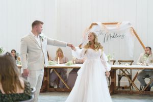 Bride and groom first dance