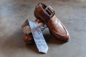 Groom details for his wedding
