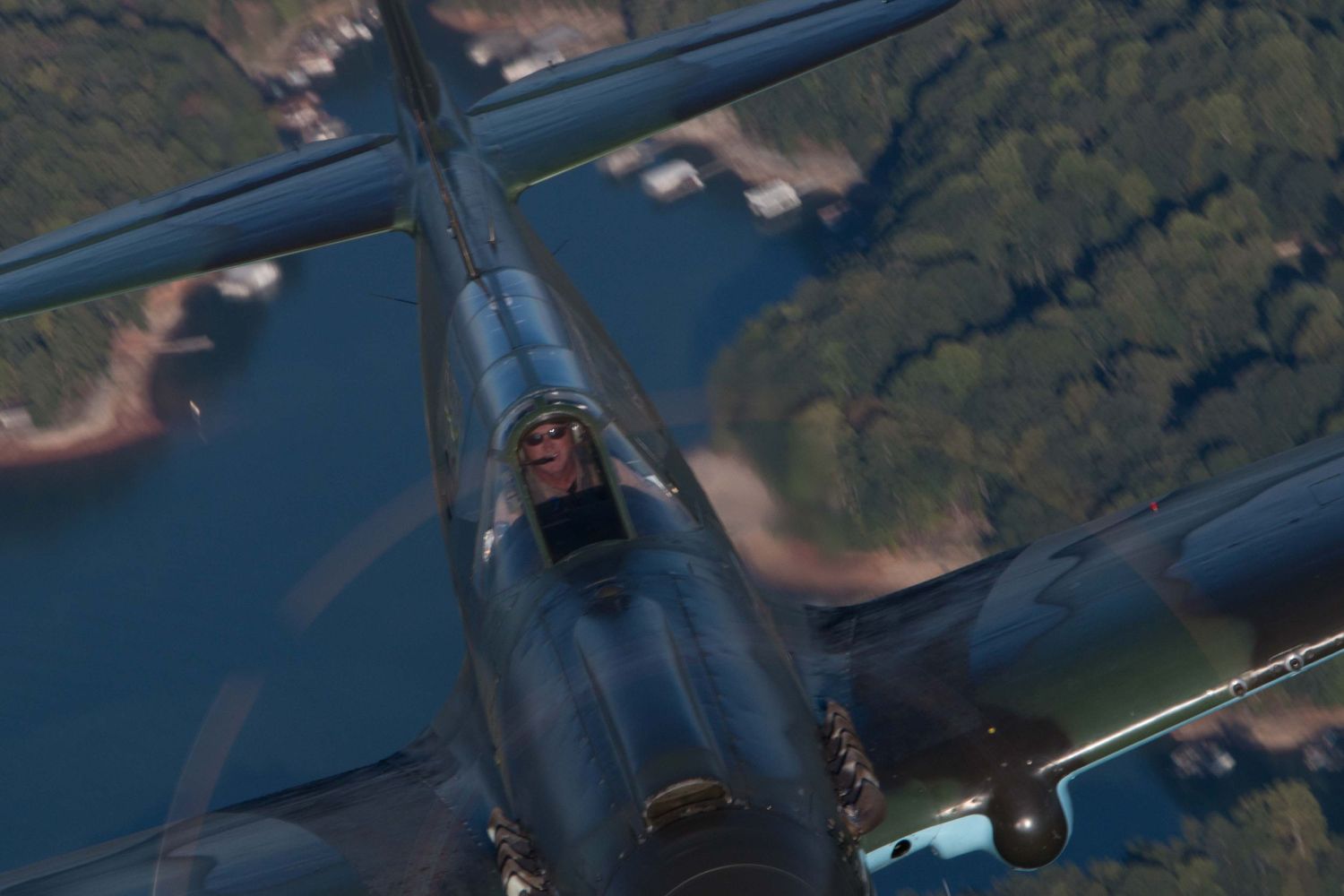 P40 Warhawk in an Aerial Photography Shoot