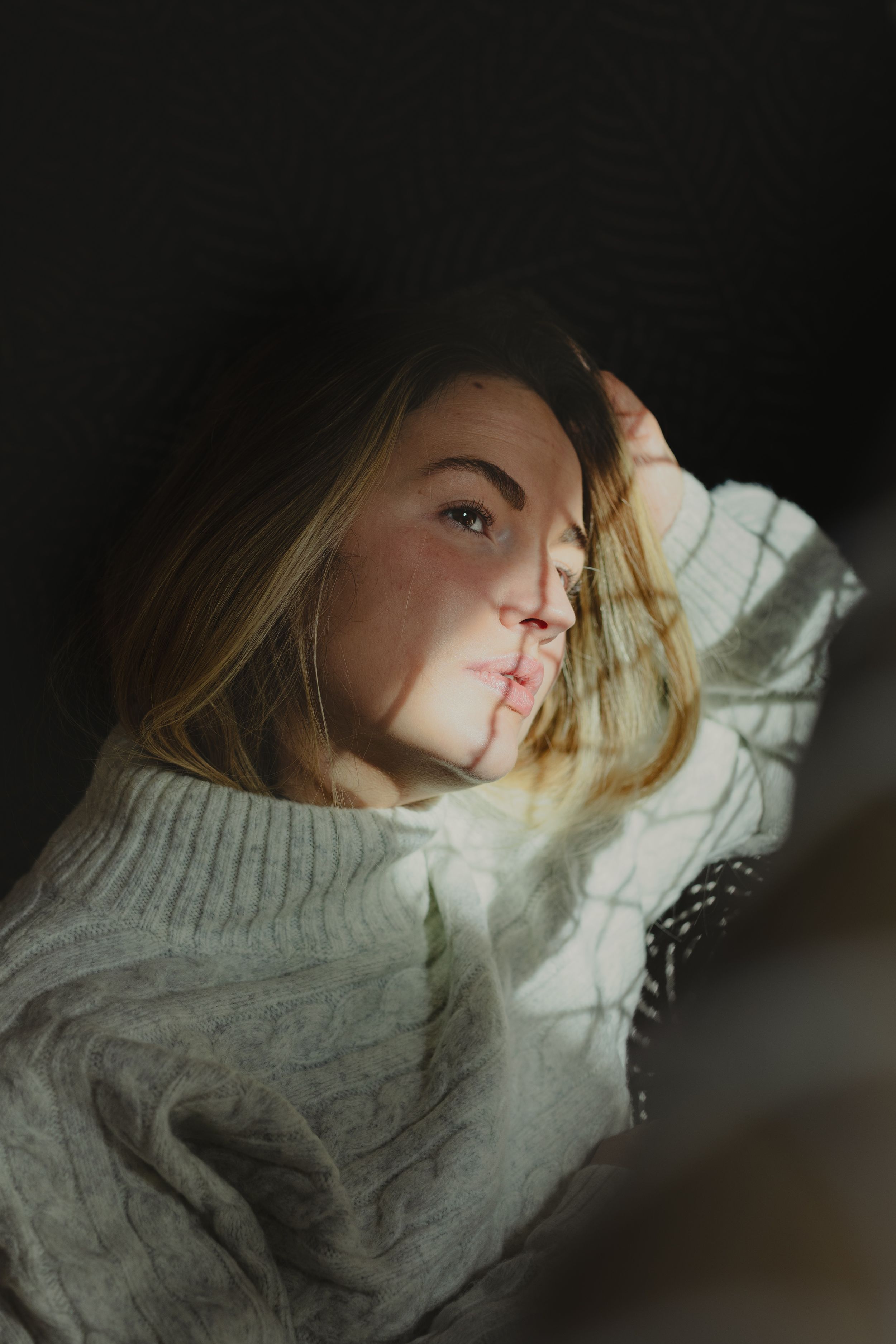 Portrait naturel femme lumière douce