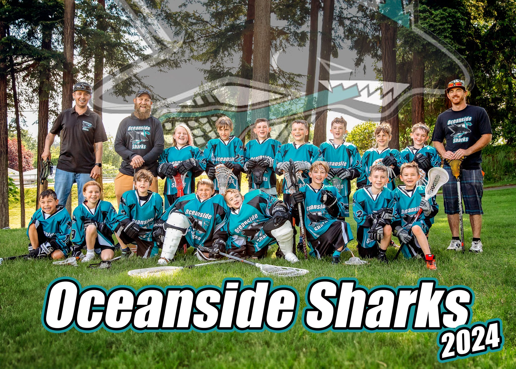 Parksville youth lacrosse team – Vancouver Island sports photography