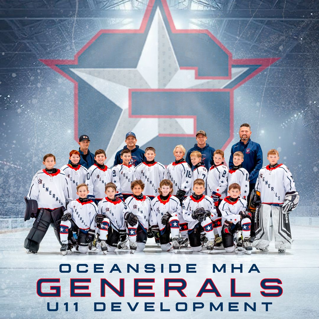 Parksville Rep Development hockey team formal portrait – Vancouver Island sports photography