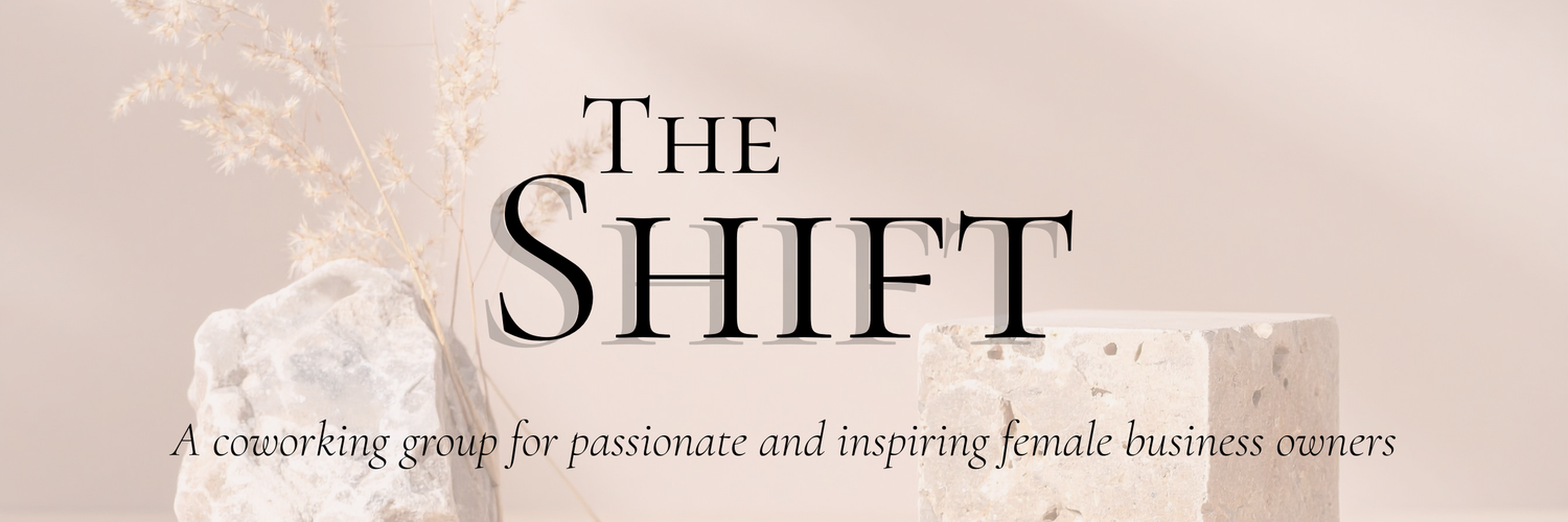 A row of rocks including 'The Shift' on a light colored background.