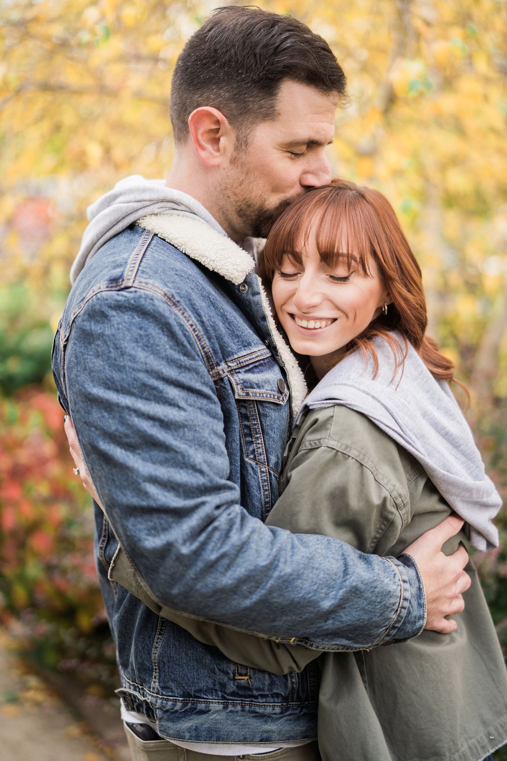 Fall engagement portraits in Chicago, Illinois.