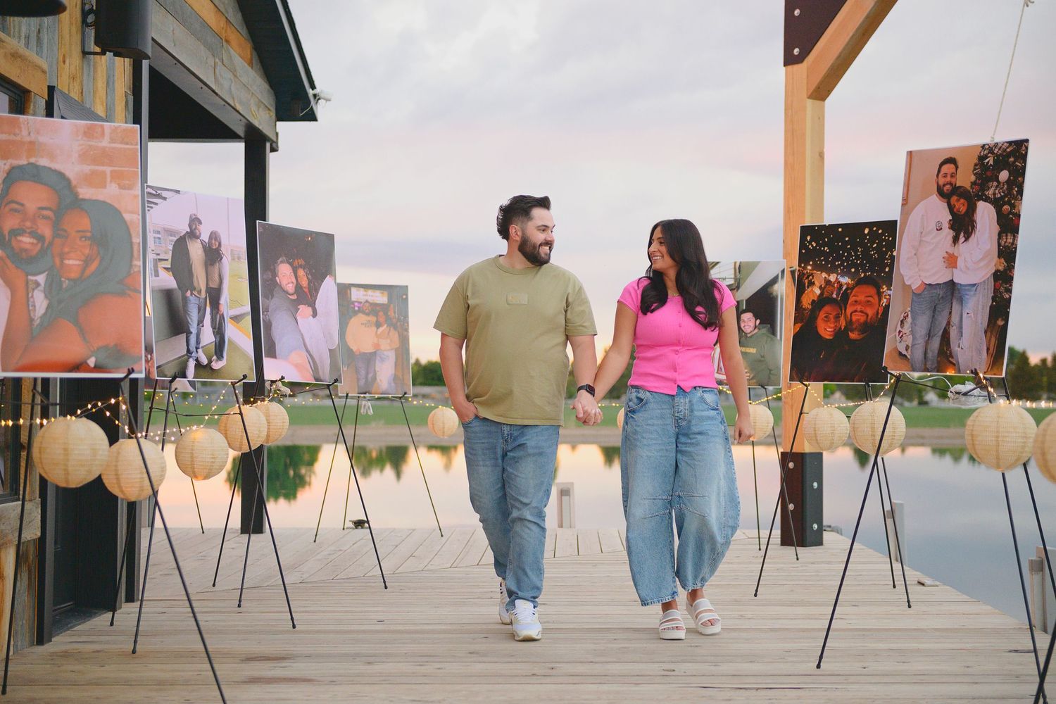ShutterGirl Photography Idaho Falls professional wedding photographer wedding proposal on private late at sunset