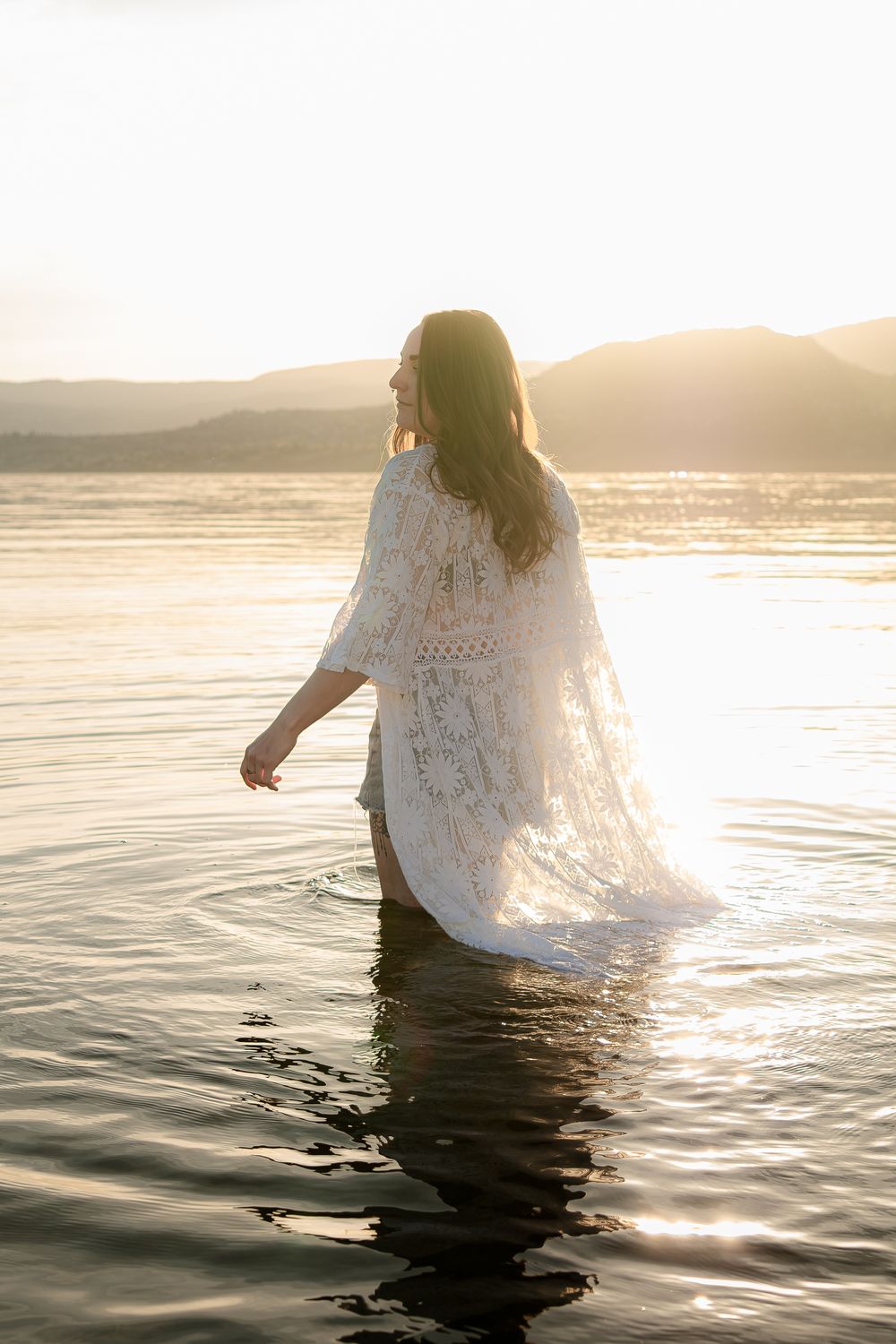 beach, golden hour, sunset