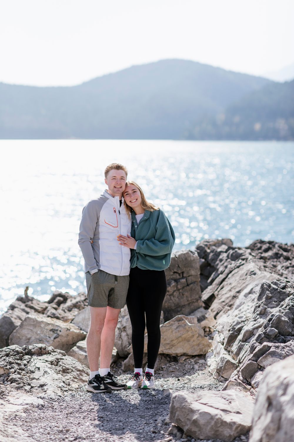 Lake Minnewanka Proposal in Banff | Matt + Kate