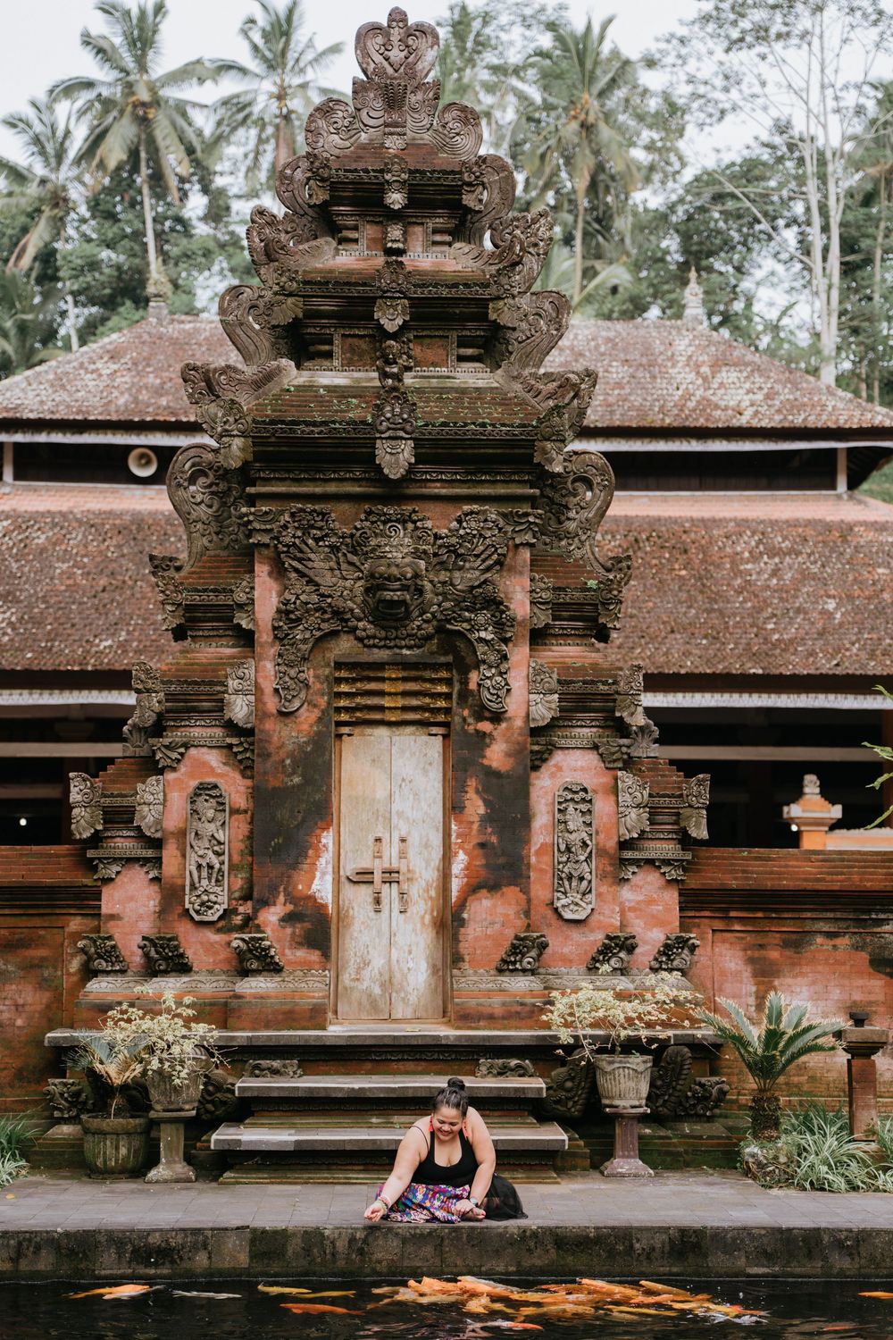 Professional tour group photoshoot in Ubud, Bali.