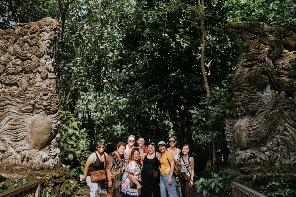 Tour group photography services in Bali