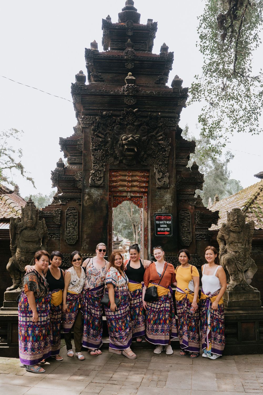 Tour group photography services in Bali