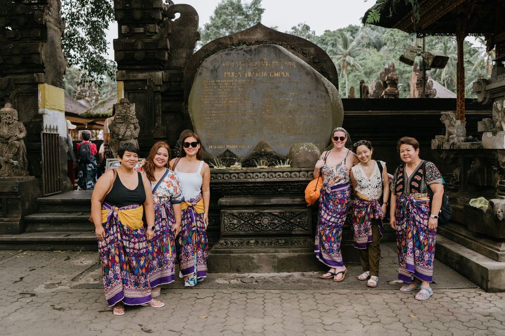 Tour group photography services in Bali