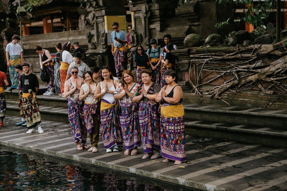 Tour group photography services in Ubud, Bali