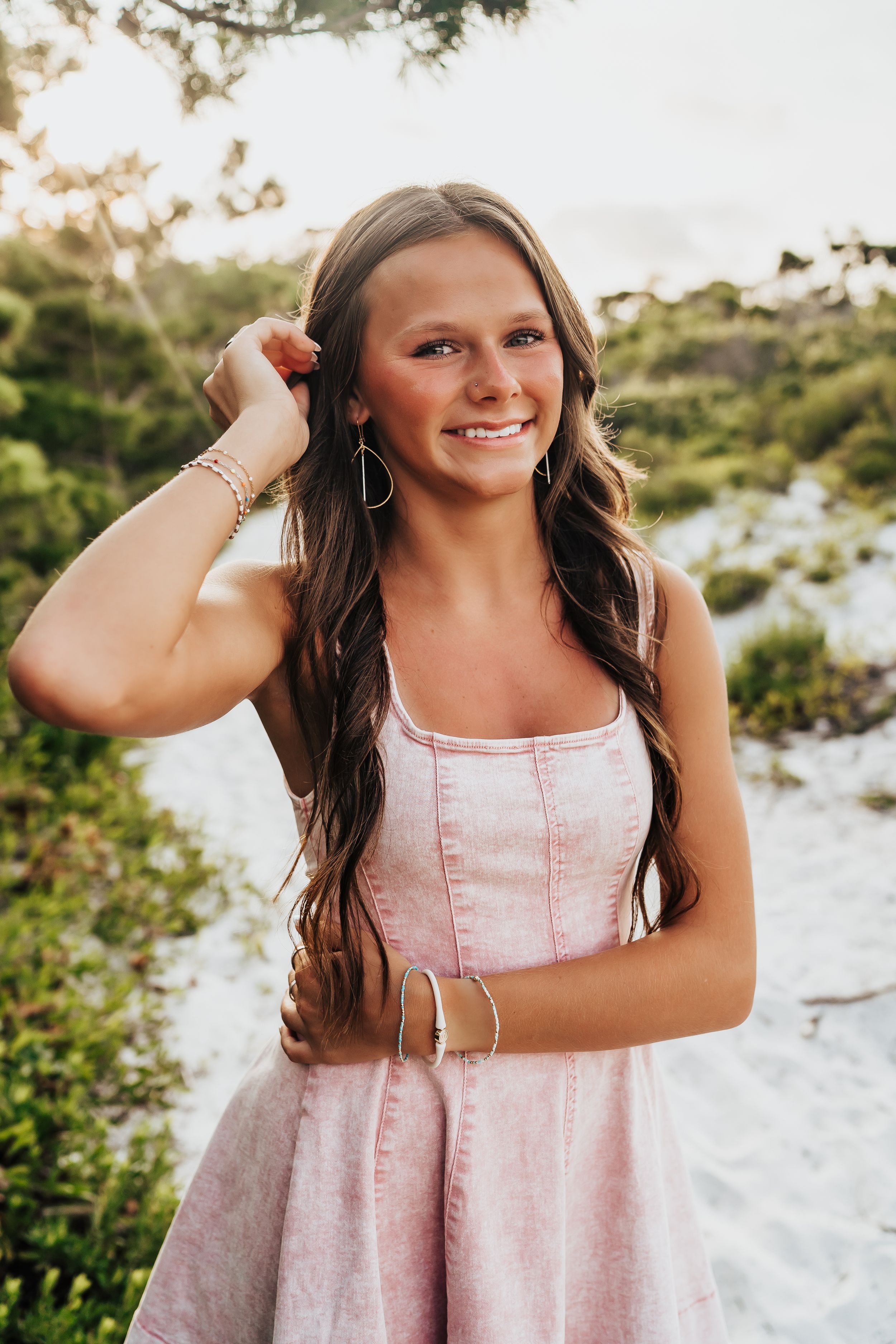 Destin Florida Senior Portrait Photo Session At Henderson Beach State Park Nature Trail