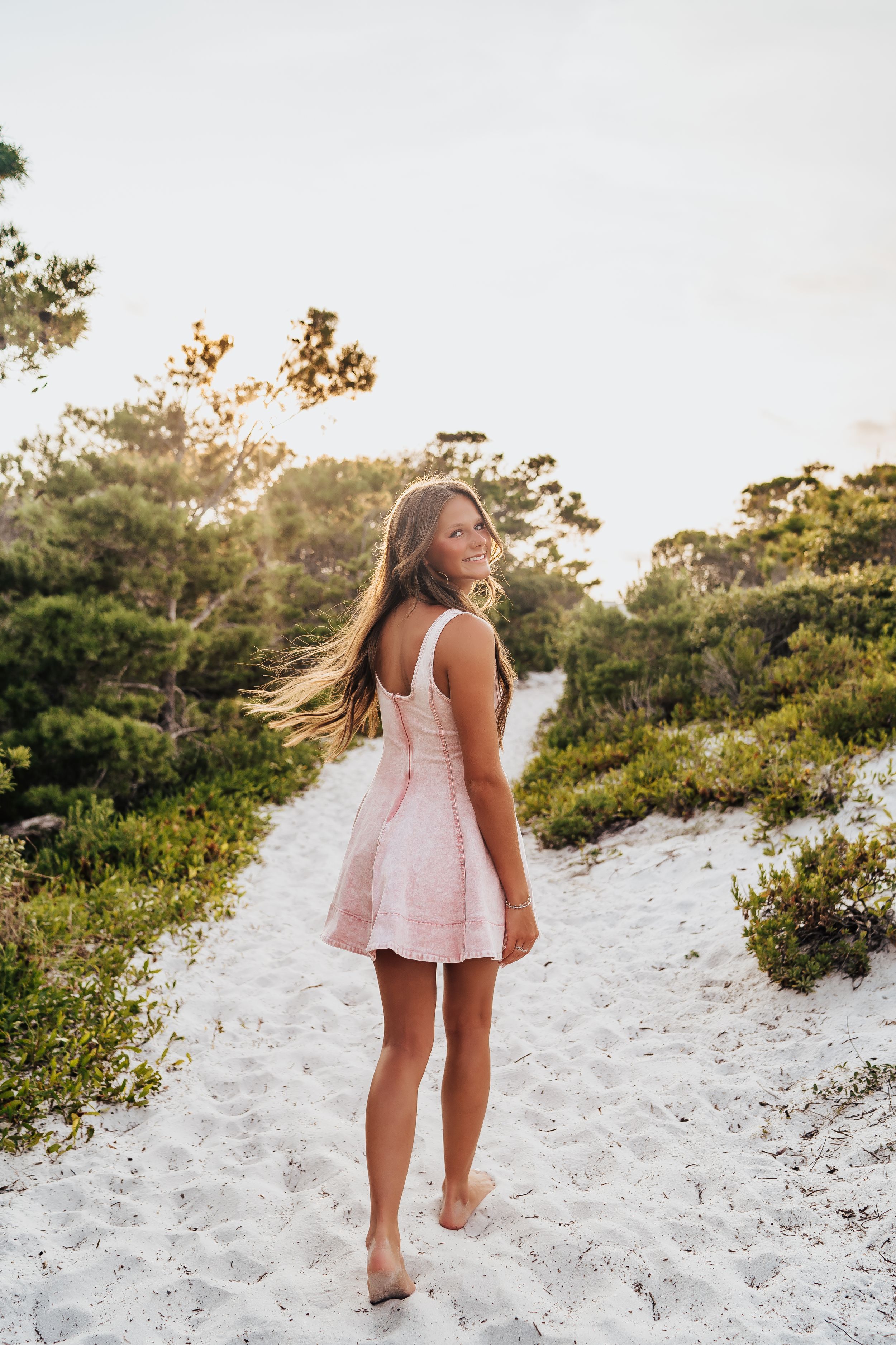 Destin Florida Senior Portrait Photo Session At Henderson Beach State Park Nature Trail