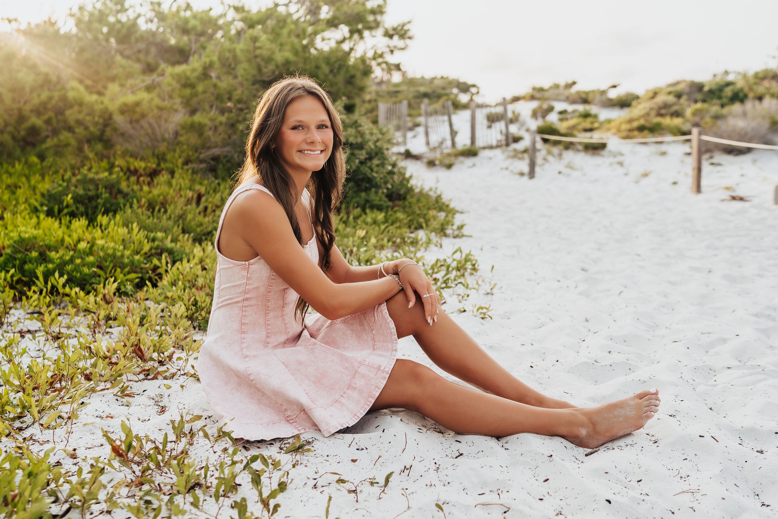 Destin Florida Senior Portrait Photo Session At Henderson Beach State Park Nature Trail